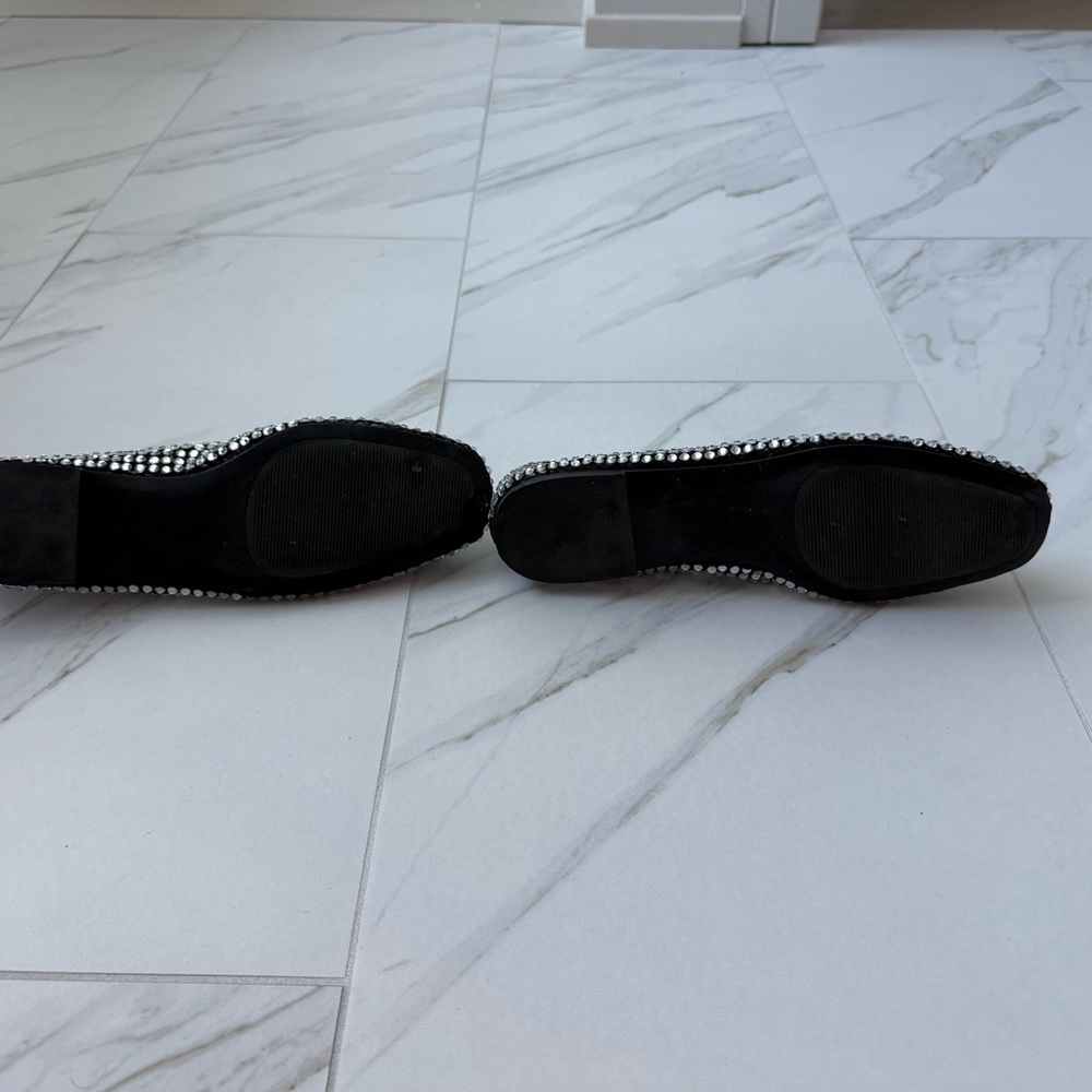 Mango Black and Silver Studded Flats - Picture 2 of 3